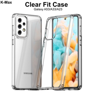 K-Max Galaxy A53/A33/A23 5G Clear Fit Case, [Air-Bumper] Shock absorbent, Anti-yellow Coating, Wireless Charging