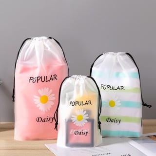 [B27]ถุงหูรูดลายดอกเดซี่ popular daisy 3ขนาด