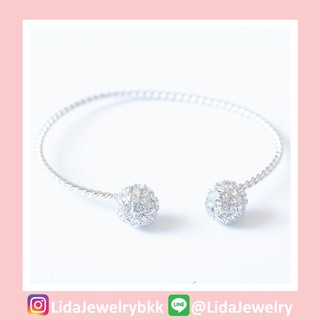 กำไลข้อมือเงินแท้ Gisele ♡Lida Jewelry ของขวัญ เครื่องประดับ