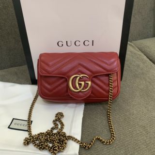 Used Gucci marmont super mini ของแท้100%