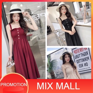 MixMall ชุดเดรสยาวสไตล์สายเดี่ยว Long Dress AA 0-01