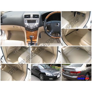 พรมปูพื้นรถยนต์ HONDA ACCORD (G7) ปลาวาฬ  กระดุมยางEVA 5-6มิ…