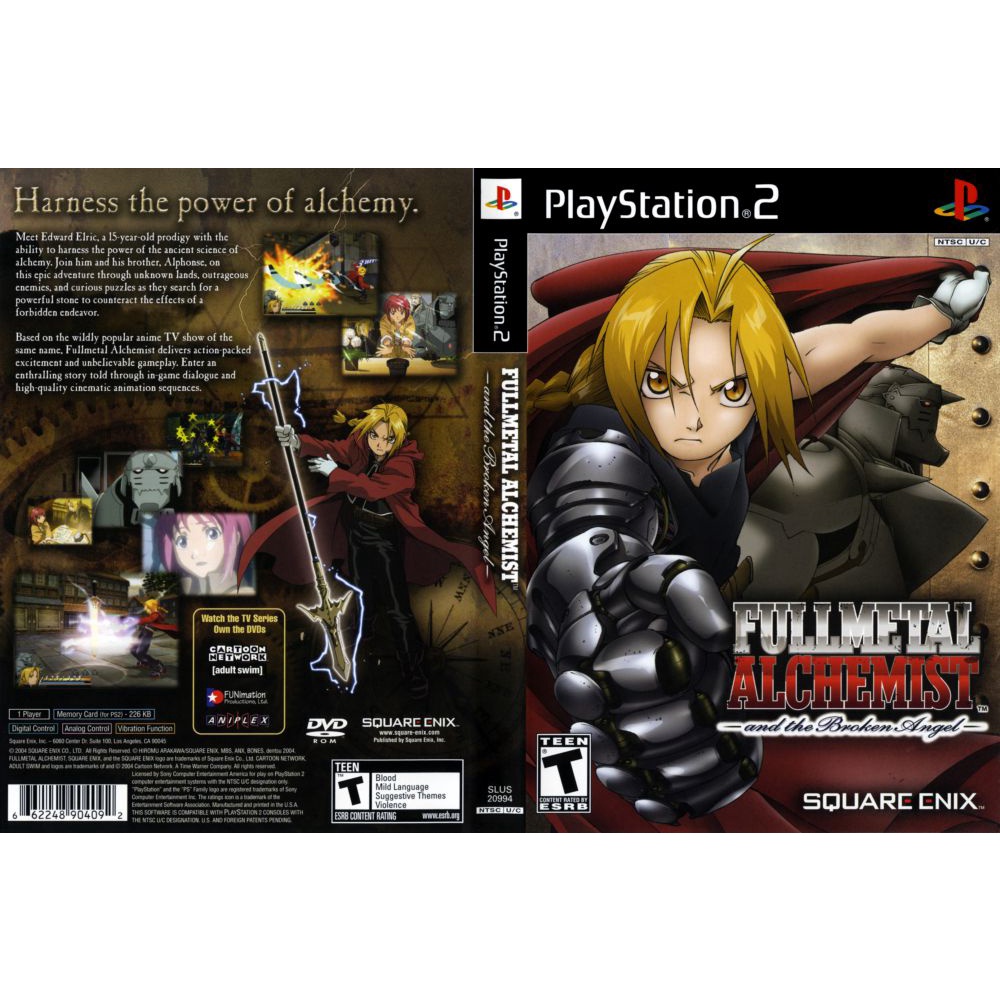 แผ่นเกมส์ PS2 Fullmetal Alchemist and the Broken Angel คุณภาพ ส่งไว (DVD)