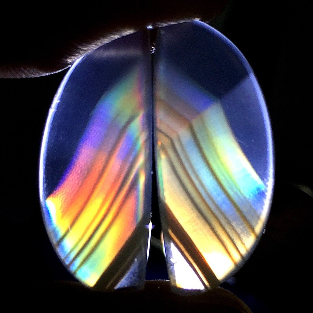 Rainbow Iris Agate x 2