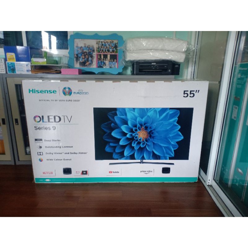 Hisense Smart TV 55" 55A91 = 19,500บ. OLED