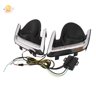 ไฟ Led Drl ไฟกลางวันไฟตัดหมอกด้านหน้าสําหรับ Mitsubishi Attrage Mirage G4 2012-2015