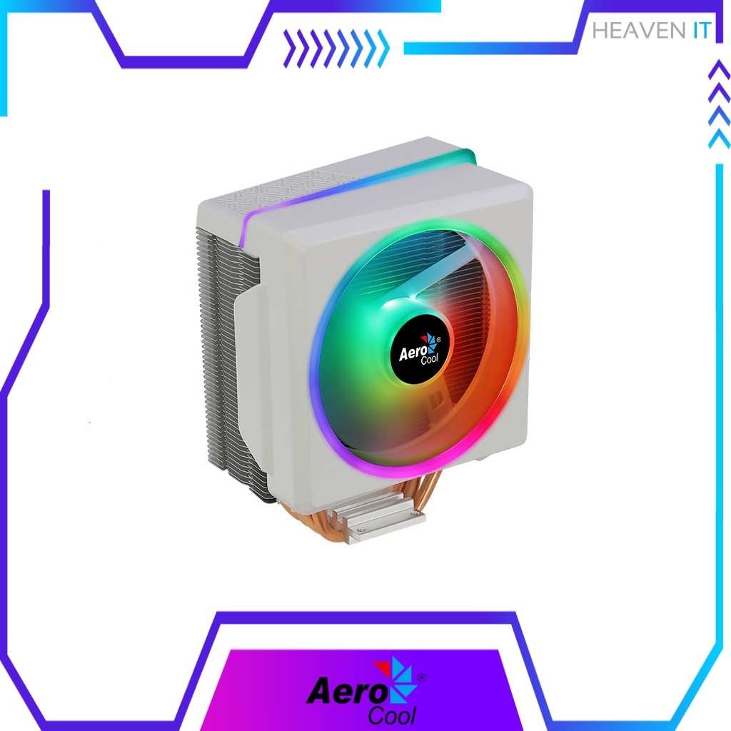 AEROCOOL - CPU COOLER CYLON 4F WHITE พัดลมซีพียู รับประกัน 2 ปี