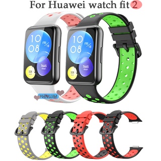 สําหรับ huawei watch fit 2 สายซิลิโคน smatrwatch สายรัดข้อมือ สร้อยข้อมือ huawei watch fit สายนาฬิกา อุปกรณ์เสริม