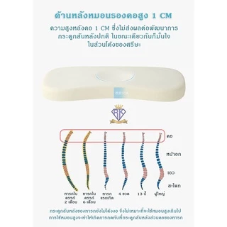 D001 หมอนหลุมหมี Baby pillow หมอนเด็ก ช่วยจัดทรงหัวเด็กให้สวย ถอดปลอกซักได้