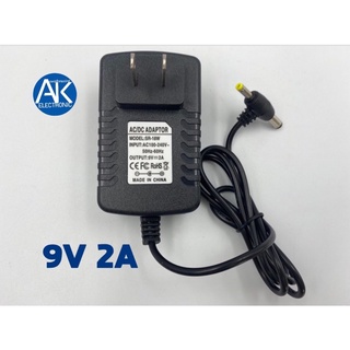 อแดปเตอร์ 9V 2A 2 หัวแจ๊ค AC/DC ADAPTER 9V 2A 2 หัวแจ็ค รู 2.1มิล และ 1.7มิล.