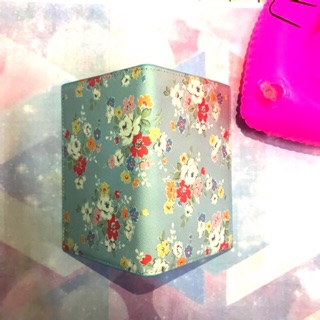 Passport Cover สีฟ้า ลายดอก