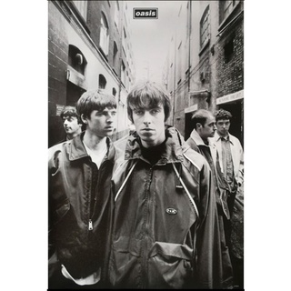 โปสเตอร์ วงดนตรี ร๊อค โอเอซิส oasis โปสเตอร์วง โปสเตอร์วินเทจ