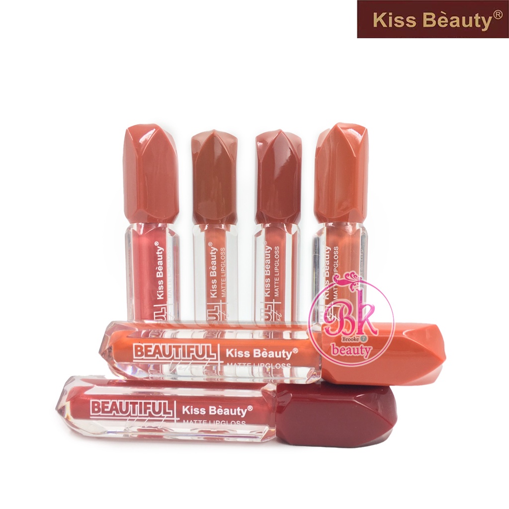 70437-03 Kiss Beauty ลิปสติก ลิปกลอส เนื้อครีมบางเบา พร้อมเม็ดสีเข้มข้นและผิวเคลือบด้าน แมท ลิป กลอส - รูปที่ 2