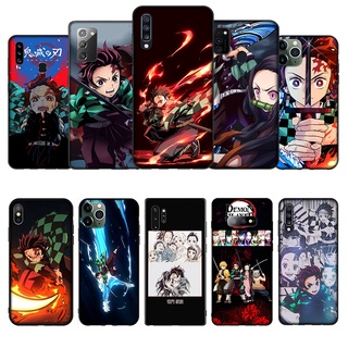 เคสโทรศัพท์ซิลิโคน TPU แบบนิ่ม ลายอนิเมะ Demon Slayer สําหรับ Samsung A10 A10S A11 A12 4G A21S SXDY1