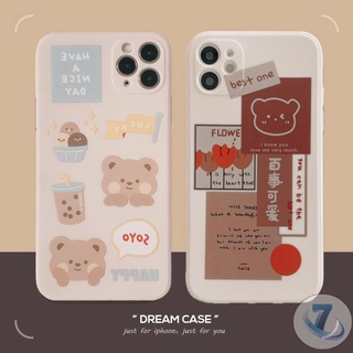 เคสโทรศัพท์มือถือลายหมีน่ารักสําหรับ Xiaomi Redmi Note9 Note10 Redmi 9 9A 10 9T 9C Nfc Note10 Pro Max Plus Note8 Note 10S Poco F3 M3 Pro Mi 10 10T 11 Lite Poco X3 Nfc