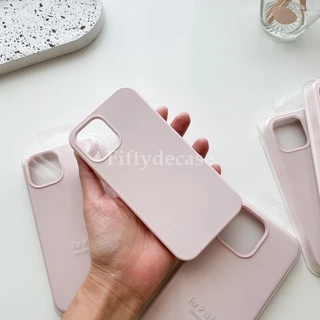 เคสกำมะหยี่ รุ่น 7-17promax เคสซิลิโคนสีพื้น ไม่มีโลโก้ (สีชมหม่น) พร้อมส่ง !!!