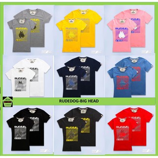 Rudedog เสื้อคอกลม หญิง รุ่น ฺ Big head รวม 9 สี