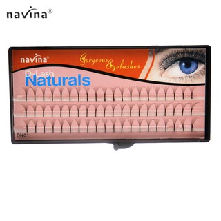 NAVINA 6 ราก 60 ธรรมชาติยาวสีดำส่วนบุคคลขนตาปลอมขยายสายตา