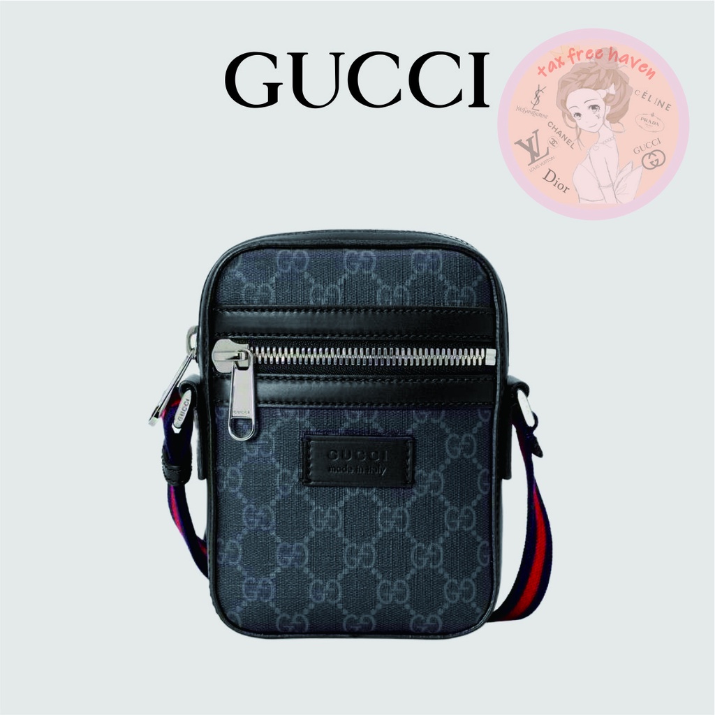 Shopee ลดกระหน่ำ 🔥ของแท้ 100% 🎁Gucci Brand New GG Supreme Canvas Messenger Bag