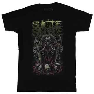 [S-5XL]เสื้อยืด พิมพ์ลายหัวกะโหลก Suicide Silence สําหรับผู้ชาย