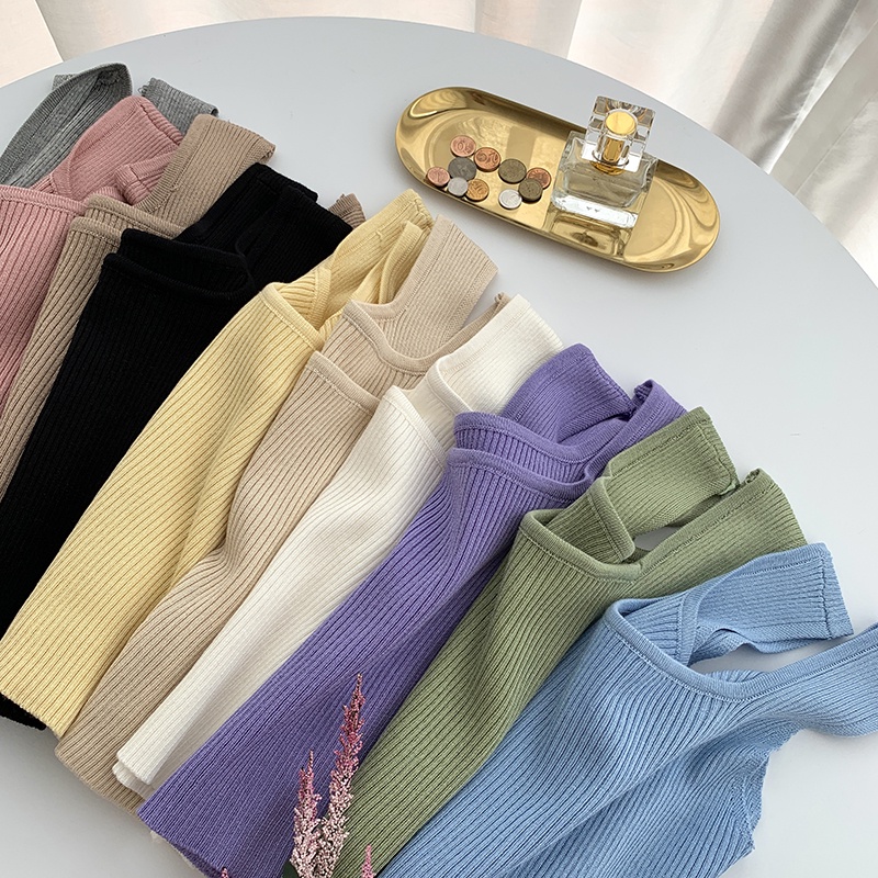 Dahong 💖 เสื้อกล้ามแขนกุด เสื้อครอปสายใหญ่น่ารักๆ เสื้อน่ารักดีค่ะ  ดีเทลผ้าร่องใส่สบาย 28019 - รูปที่ 3