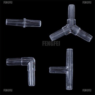 Fengfei❀วาล์วเชื่อมต่อท่ออากาศ แบบใส 2 ทาง 3 ทาง สําหรับตู้ปลา 10 ชิ้น