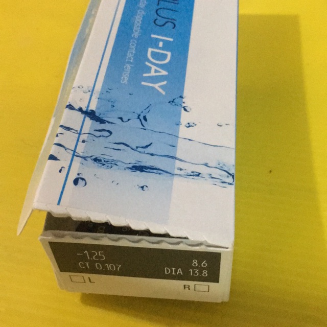 คอนแทคเลนส์ duna แบบใส ค่าสายตา -1.25