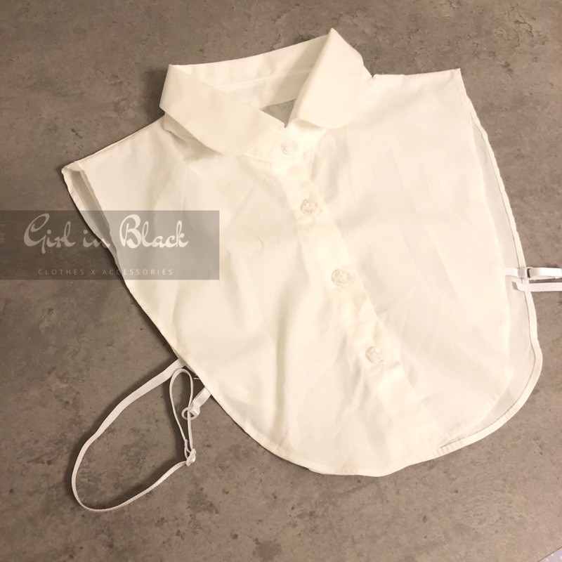 🖤พร้อมส่ง ปกคอเสื้อแบบถอดออกได้/ปกเชิ้ตปลอม มีสีขาวและสีดำค่ะ  📸ภาพถ่ายจากสินค้าจริง - รูปที่ 4