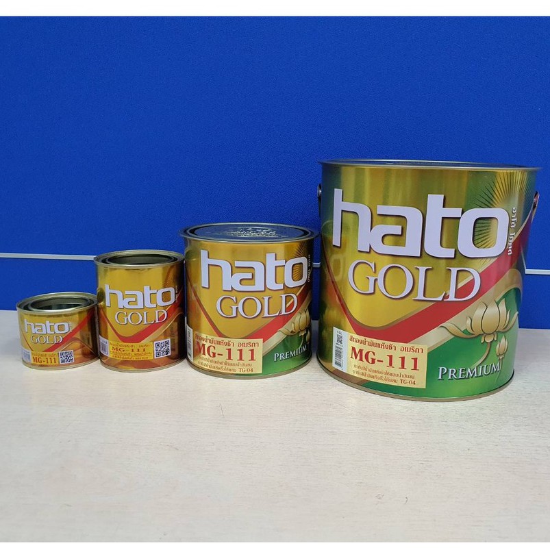 สีน้ำมันสีทอง สีทองอะครีลิค Mg-111 (อเมริกา) ทองคำอร่าม Hato สีน้ำมัน อะครีลิค ทาเหล็ก ทาไม้ สีทอง ทาปูน ทาพระ ทากรอบรูป