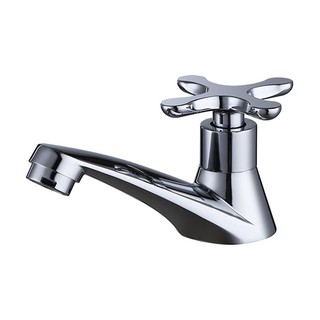 ก๊อกอ่างล้างหน้า ก๊อกอ่างล้างหน้าเดี่ยว RASLAND RA DZ-0219 สีโครม ก๊อกน้ำ ห้องน้ำ BASIN FAUCET RASLAND RA DZ-0219 CHROME