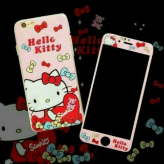 📱เคสพร้อมฟิล์มกระจก hello kitty