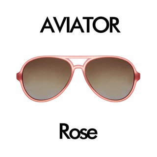 แว่นกันแดดสีโรเซ่ กันรังสี UVA,UVB 100% (UV400)  Aviator Rosé Sunglasses [Hipsterkid]