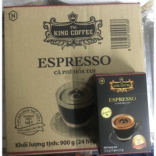 กาแฟดำ King Coffee Espresso  2-1  1ลัง มี 24 กล่อง