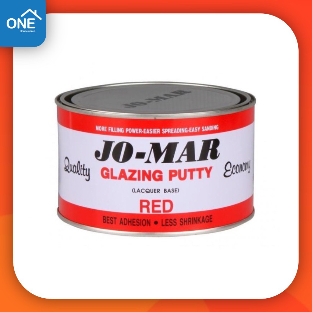สีโป๊ว สีโป้วแดงตรา โจม่า Jo-Mar Jomar สีโป้วเหล็ก สีโป๊วแดง ขนาด 1 กก. ถูกที่สุด!