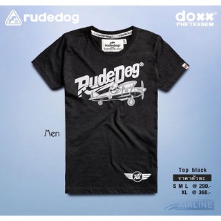 เสื้อยืดแขนสั้น rudedog-Airline ( Top black )