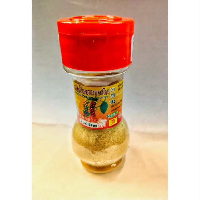 พริกไท ขาวป่น 100%  💥พร้อมส่ง💥ขายดีมาก ขวด60กรัม  ground pepper 60g.