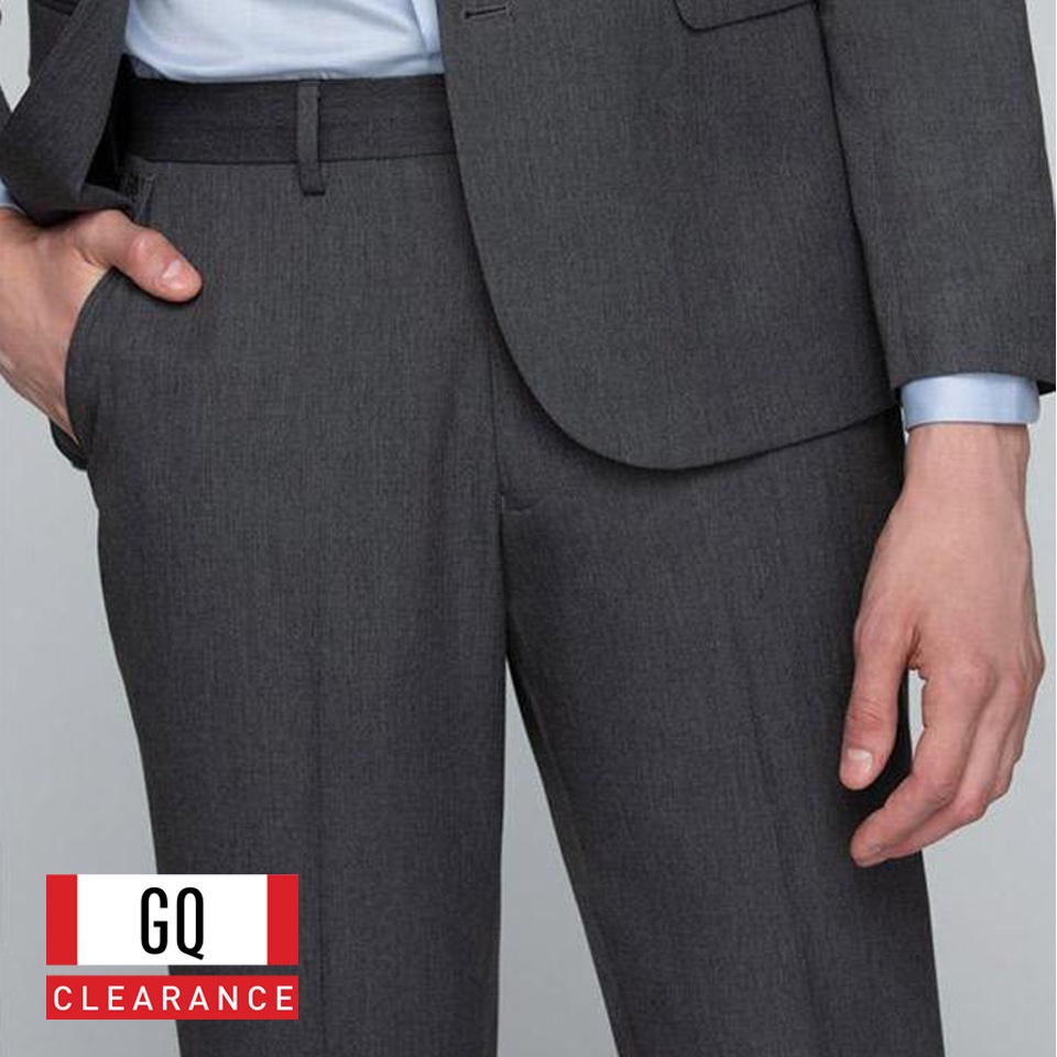 Gq กางเกงสูทผ้า Wool มี 3 สี มีแบบ Slim และ Tailored Fit ลดราคาถูกที่สุดในทุกช่องทาง  - Gqclearance - Thaipick