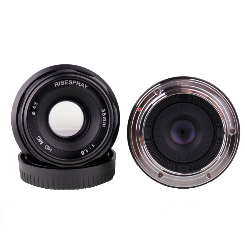 RISESPRAY MINI 35MM F1 6 Camera Lens APS C Manual Fixed Lens For Olympus For Panasonic M4 3