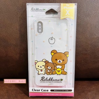 Case iPhone X from Japan แบบแข็ง ลาย Rilakkuma &amp; Friends