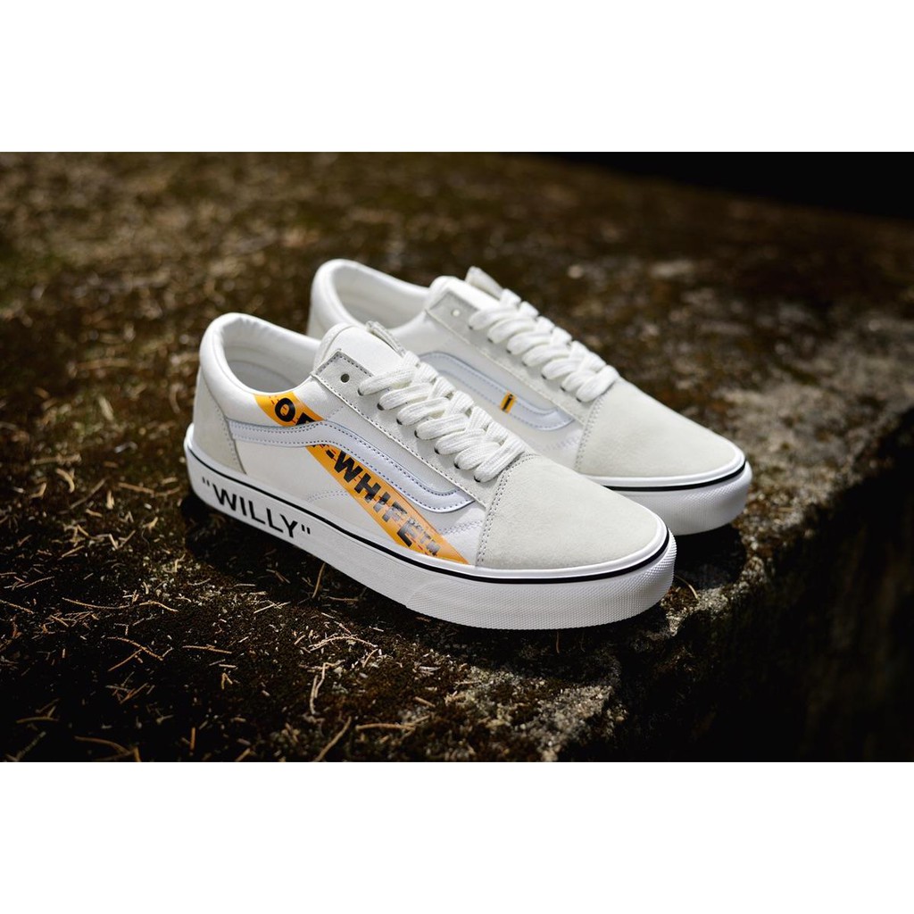 ready stock】100% vans OFF-WHITE x Vans Old “Willy” Canvas shoes 2020 | Shopee Thailand