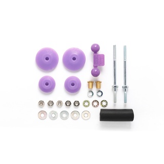 TAMIYA 95518 Jr Lg Dia Stabilizer Head Set 11Mm, 15Mm (Purple)