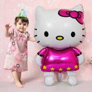 ลูกโป่งฟอยล์ ลาย Hello Kitty Cat ขนาดใหญ่ 116x65 ซม. สําหรับตกแต่งวันเกิด งานแต่งงาน