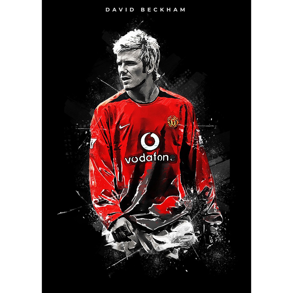 David Beckham เดวิด เบคแคม Manchester United MUFC แมนเชสเตอร์ยูไนเต็ด แมนยู Poster โปสเตอร์ รูปภาพ R