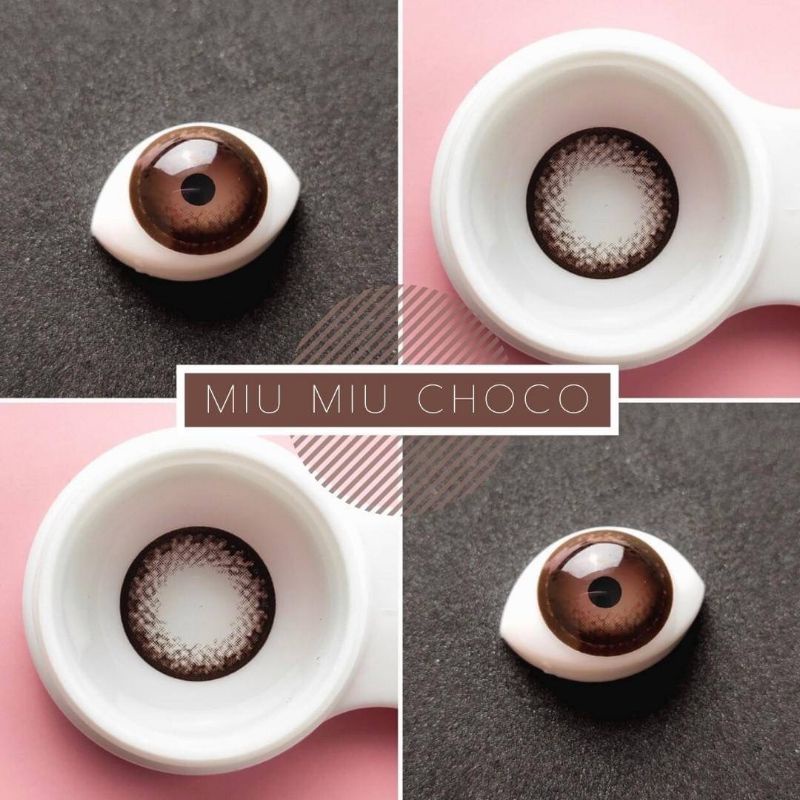 💜 Miu Miu Choco Brown บิ๊กอาย สีช็อคโก้ สีน้ำตาล แบ๊ว ตาโต Dream Color1 Contact Lens Bigeyes คอนแทคเลนส์
