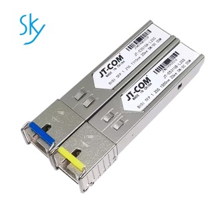 Jt-com SC Sfp ule Gigabit DDM BIDI ไฟเบอร์ทรานซิฟเวอร์ Sfp 1000Mbps เข้าได้กับ Mikrotik 5KM 2 ชิ้น