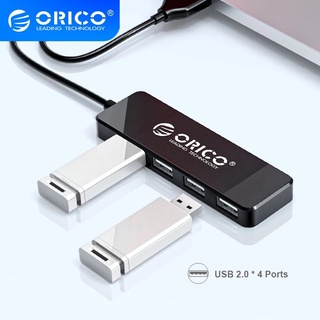 Orico อะแดปเตอร์ฮับ USB 2.0 4 พอร์ต ความเร็วสูง แบบพกพา สําหรับคอมพิวเตอร์ แล็ปท็อป แท็บเล็ต