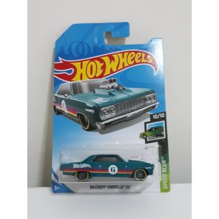 รถเหล็ก Hotwheels 64 CHEVY CHEVELLE SS สีเขียว (ib011)