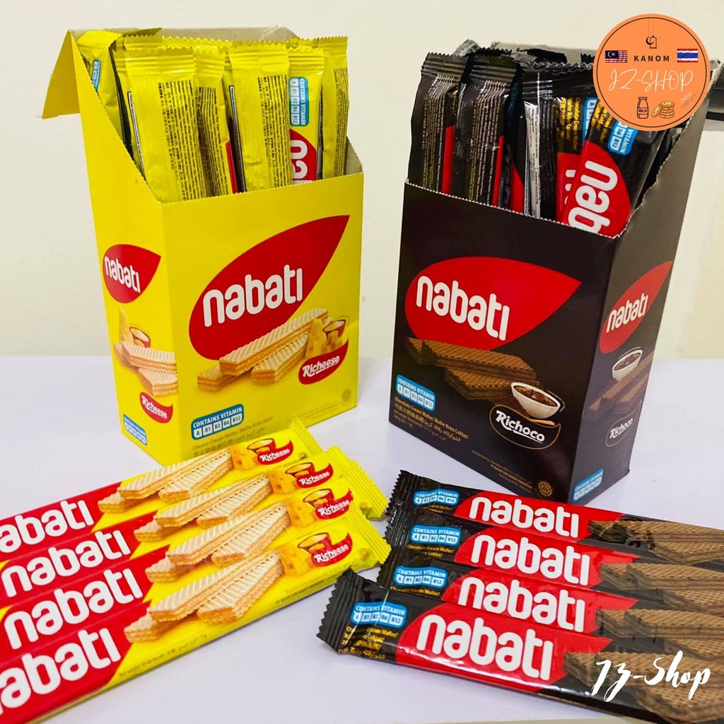NEW‼️Nabati richeese wafer [เวเฟอร์นาบาติสอดไส้ชีส, ช๊อคโกแลต] 140g.