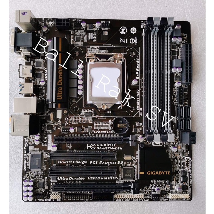 เมนบอร์ด GIGABYTE GA-H87M-D3H / LGA 1150 (ไม่มีฝาหลัง)