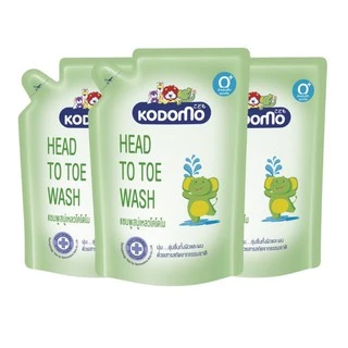 โคโดโม สบู่เหลว Kodomo Head to toe 350 ml.x3 ถุง หมดอายุ2028